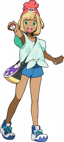 Custom Female Pokemon Trainer (Sun and Moon) | dark skin anime girl ...