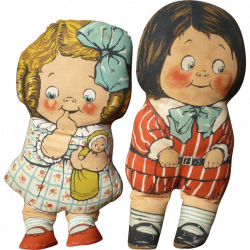 Dean's Rag Dolls Dolly Dingle Knock About Pair Of Dolls : Amazing ...