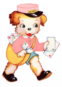 Royalty Free Vintage Images - Puppy Love Mail | Vintage images ...