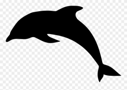 Dolphin Clipart Black And White Dolphin Jump Silhouette ...