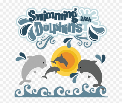 Swimming With Dolphins Svg Dolphin Svg File Dolphin ...