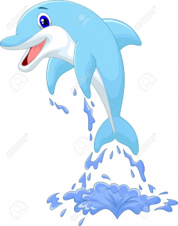 Stock Vector | Boats | Cartoon dolphin, Dolphin drawing ...