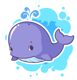 Dolphins clipart whale dolphin ~ Frames ~ Illustrations ~ HD images ...