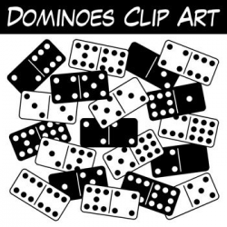 Free Dominoes Clipart! This full double-nine domino clipart set from ...