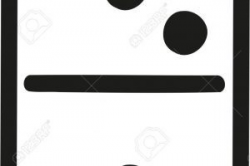 White domino tile » Clipart Portal