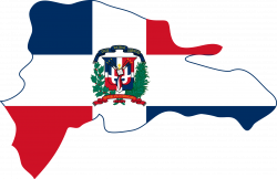 Dominican flag clipart