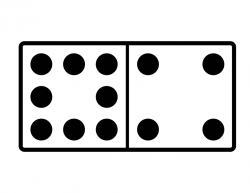 Domino With 8 Spots & 4 Spots | ClipArt ETC