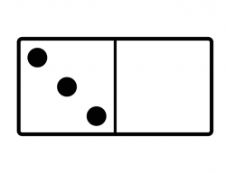 Domino With 3 Spots & No Spots | English coloring pages ...