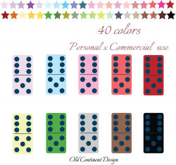 PRINTABLE, Domino clipart, Game party clipart, Card game ...