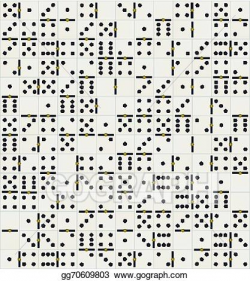 EPS Illustration - Domino tiles texture. Vector Clipart ...