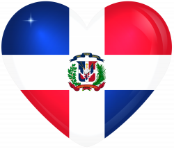 Dominican Republic Large Heart Flag | Gallery Yopriceville - High ...