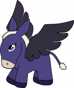 Clipart - Pegasus donkey