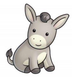 Donkey | Donkey baby in 2019 | Cute animal clipart, Cute ...