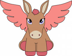 Clipart - Pegasus donkey 2