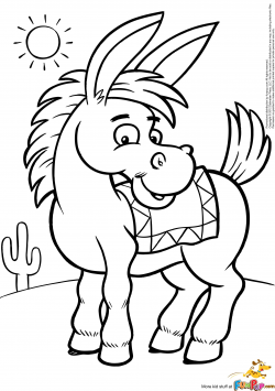 Donkey Coloring Pages Printable | Coloring Books | Animal ...