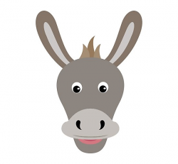 'Happy Donkey Face Cartoon Character' Photographic Print by Gotcha29