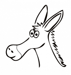 clipartist.net » Clip Art » Donkey Farbe Drawn Donkey Art Sheet Page ...