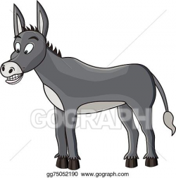 EPS Vector - Donkey. Stock Clipart Illustration gg75052190 ...