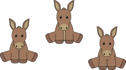 Clipart - Donkeys