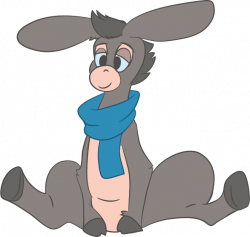 A donkey wearing a scarf by Trubbol on DeviantArt