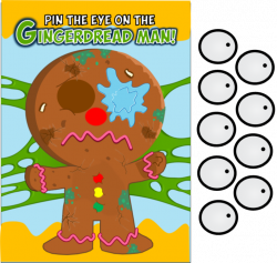 Grossery Gang Party Game- Pin the Eye on the Gingerdread Man ...