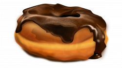 Clipart - Chocolate Donut