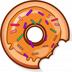 Donut Clipart Red - Bitten Donut Png Transparent Png - Full ...