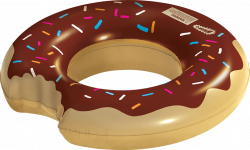 Wham-O Splash Inflatable Chocolate Donut Swimming Pool Ring Float ...