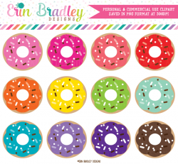 Colorful Donuts Clipart | Clipart | Colorful donuts, Clip ...