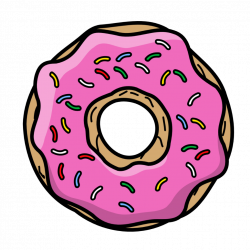 simsons donut pink homero tumblr overlay colors comida...