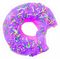 donut dona violet chispitas tumblr sticker...