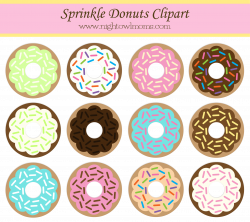 Free Sprinkle Donut Clipart | Sprinkle donut, Sprinkles and Doughnut