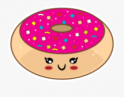Face Clipart Donut - Cute Kawaii Clipart Png #727115 - Free ...