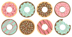 Donut Cut Files + Clip Art - Freebie Friday - Hey, Let's ...