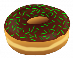 Clipart - Green Donut 2