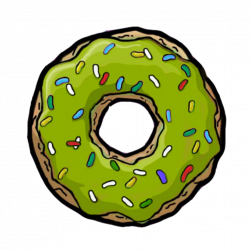 Doughnut Clipart green 3 - 1024 X 1024 Free Clip Art stock ...
