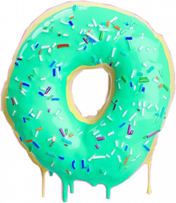 donut пончик зелёный бирюзовый сладости green sweet can...