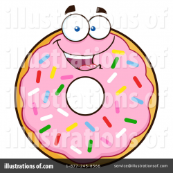 Pink Sprinkle Donut Clipart #1305081 - Illustration by Hit Toon
