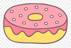 Donut Clipart Juice - Transparent Cartoon Donut - Png ...