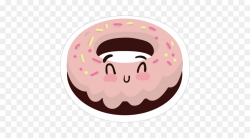 Donut Cartoon clipart - Cupcake, Pink, Face, transparent ...