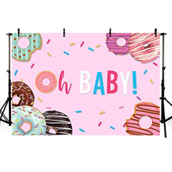 Amazon.com: MEHOFOTO Donut Themed Girl Baby Shower Party ...