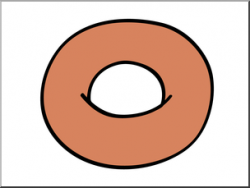 Clip Art: Doughnut: Plain Color I abcteach.com | abcteach