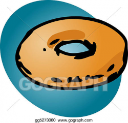 Stock Illustration - Plain donut. Clipart gg5273060 - GoGraph