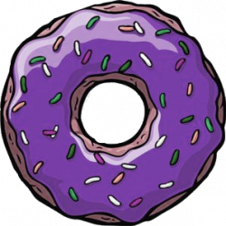 Purple Clipart donut 1 - 298 X 299 Free Clip Art stock ...