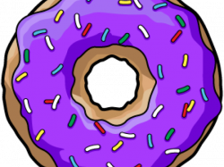 HD Doughnut Clipart Purple - Donut Png Black Transparent PNG ...