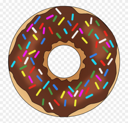 Rainbow Sprinkles Donut - Sprinkle Png Clipart (#486215 ...