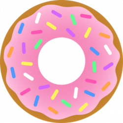 Donut Strawberry Sprinkles | Free Images at Clker.com - vector clip ...