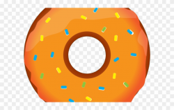 Dougnut Clipart Orange Donut - Clipart Donut - Png Download ...
