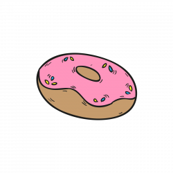 Doughnut Breakfast Cartoon - Gray red donut 1600*1600 transprent Png ...