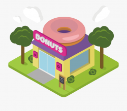 Donut Shop Clipart - Cartoon Donut Shop Png #67664 - Free ...